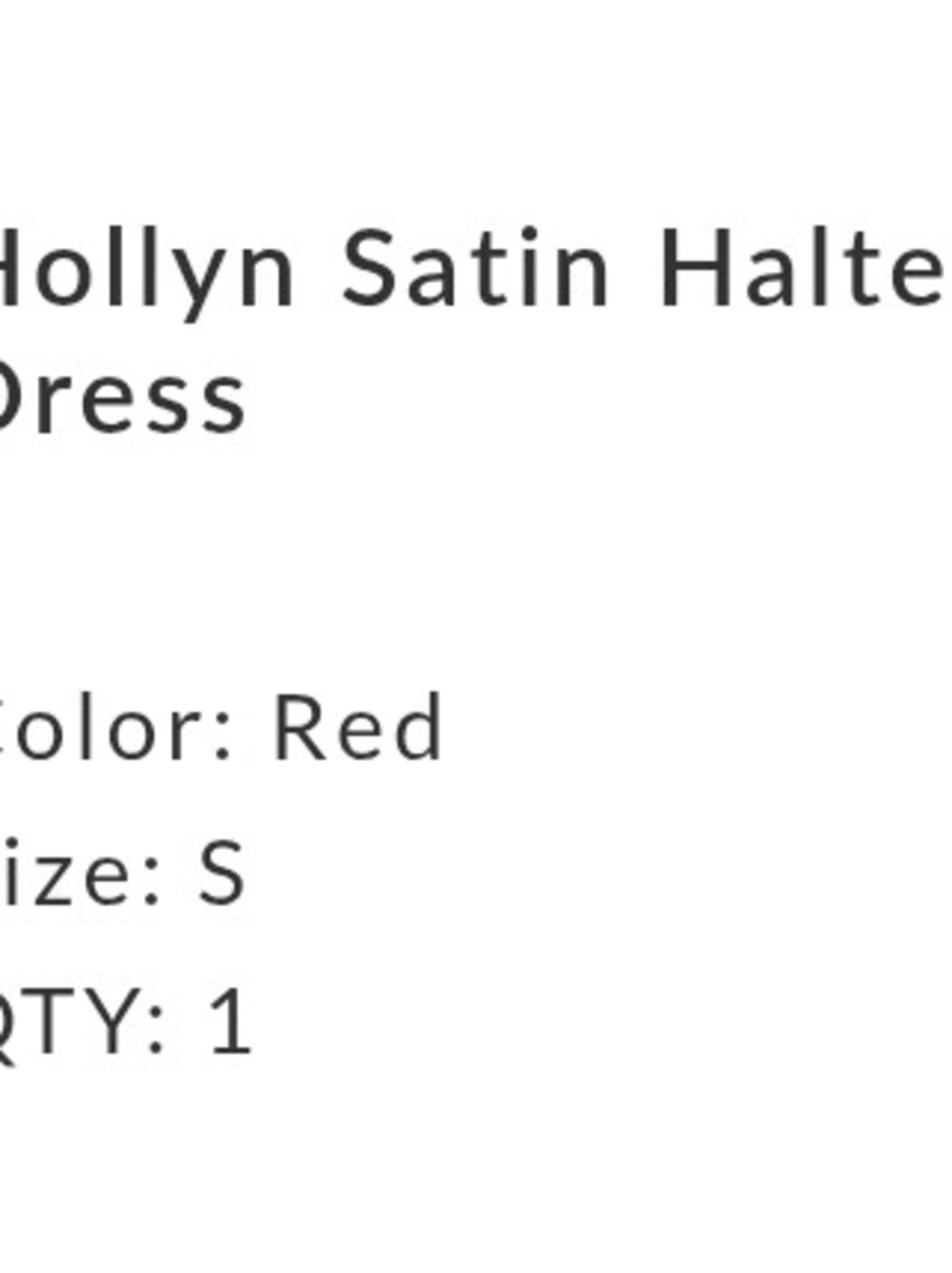Vici Collection - Hollyn Satin Halter Midi Dress - Picture 5 of 5